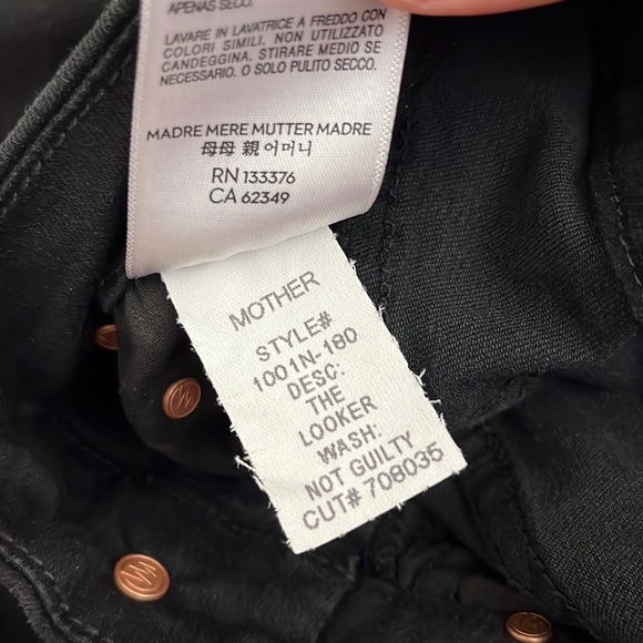 MOTHER  The Looker Mid-Rise Skinny Jeans COLOR not guilty SIZE 24 0926 - Picture 9 of 9